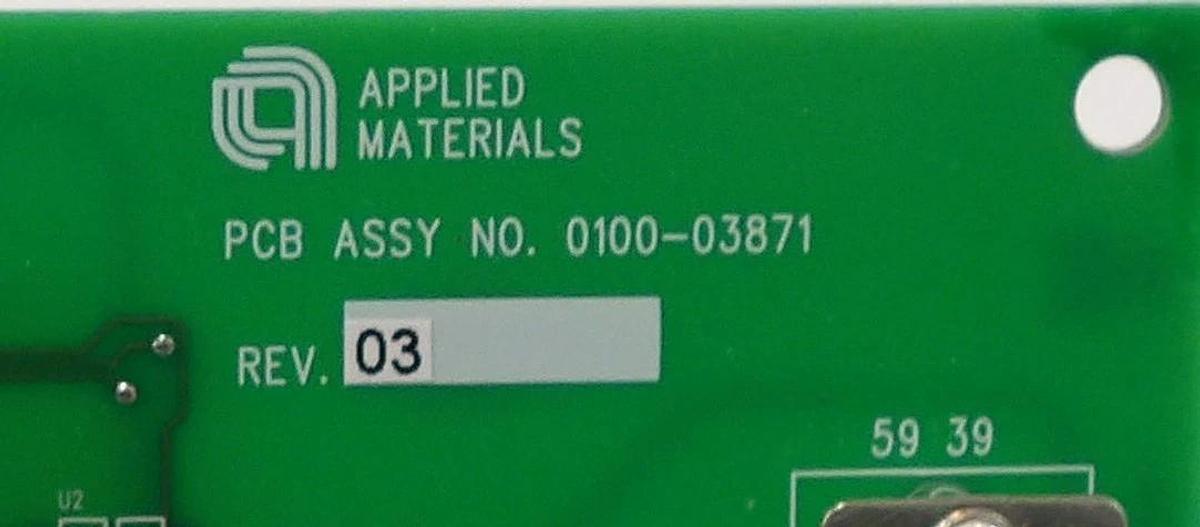 Used AMAT Applied Materials 0100-03871 Hard-Soft Shutdown Interface PCB Working