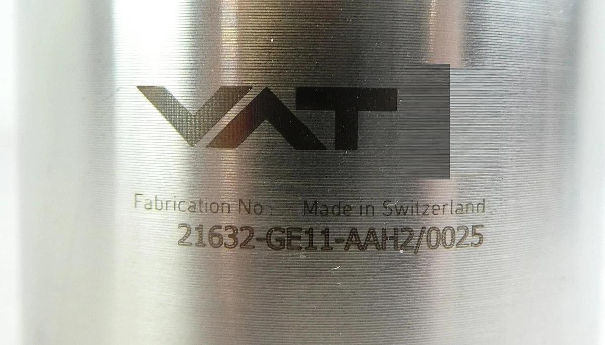 Used VAT 21632-GE11-AAH2 High Vacuum Pneumatic Angle Valve AMAT 3870-06500 Working