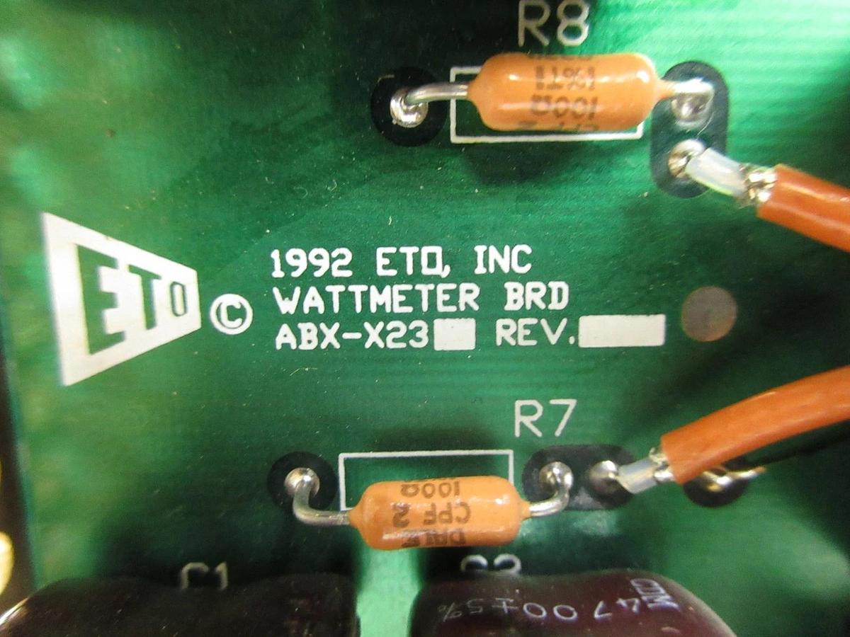 Used ETO Ehrhorn Technological Operations ABX-X236-12 Wattmeter Module ABX-X23 Spare