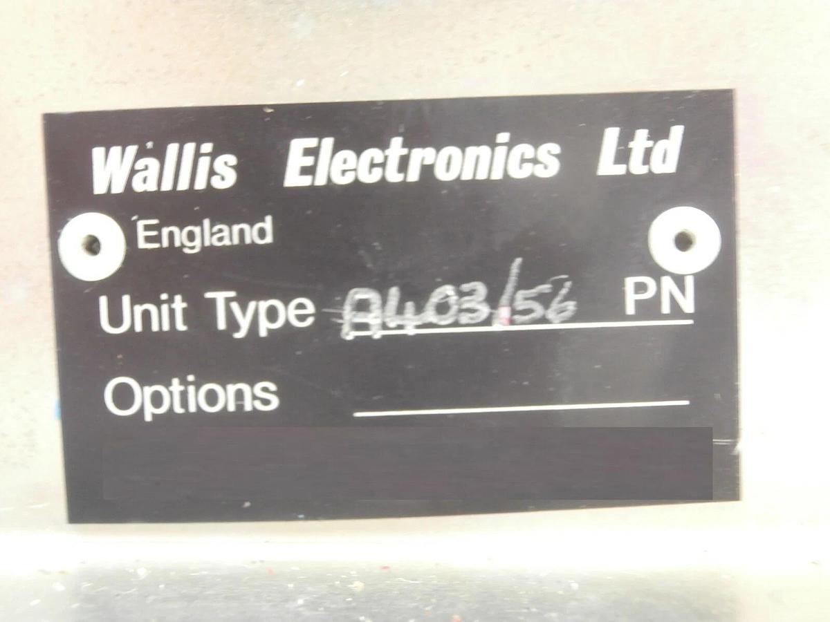 Used Wallis Electronics A403/56 40kV Extraction Power Supply Varian H1265001 Working