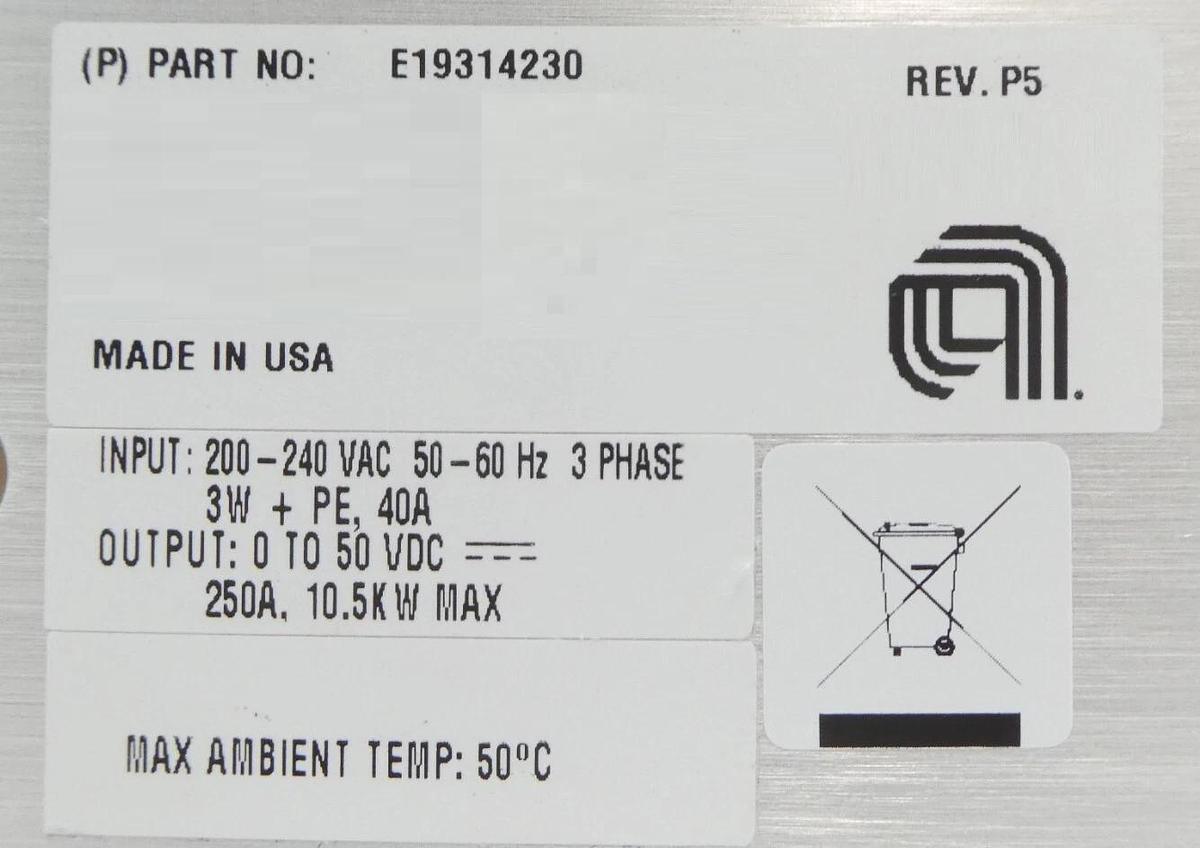 Used Astrodyne TDI E19314230 Analyzer Corrector Magnet Power Supply Working Surplus