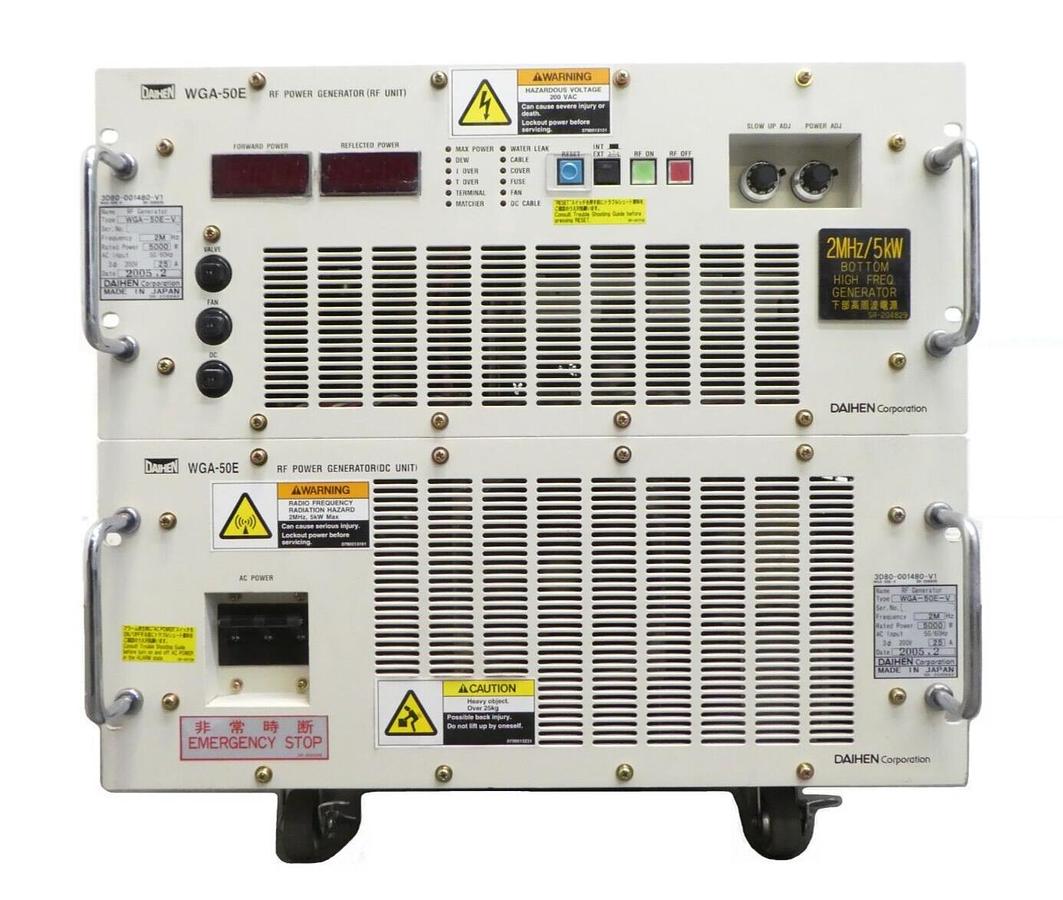 Used Daihen WGA-50E-V RF/DC Generator Stack TEL 3D80-001480-V1 Untested Spare