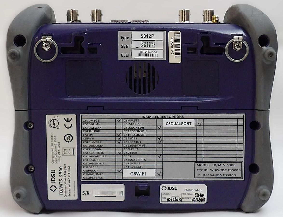 Used JDSU 5812P T-BERD 5800 Communication Analyzer TB/MTS-5800 Untested As-Is