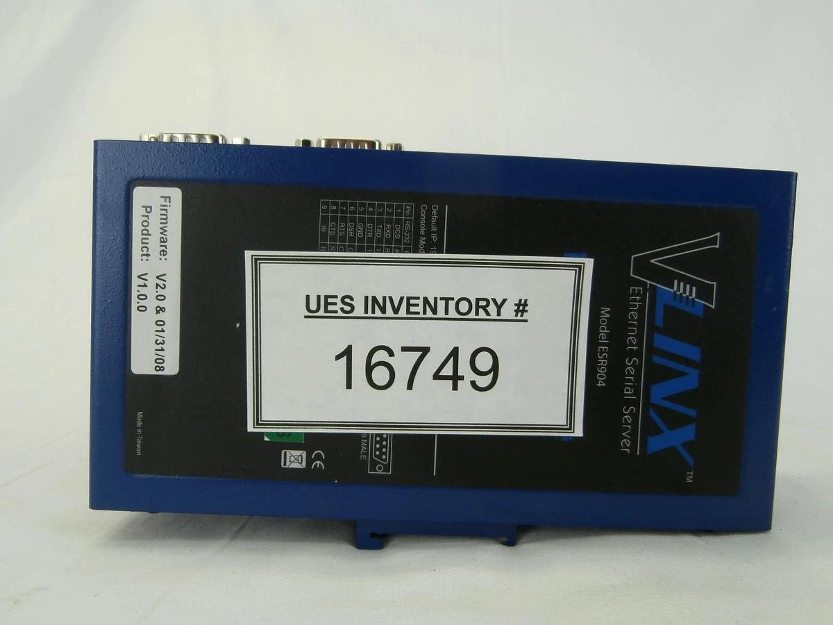 Used B&B Electronics ESR904 4-Port Industrial Ethernet Serial Server V3.0 V-LINX Used