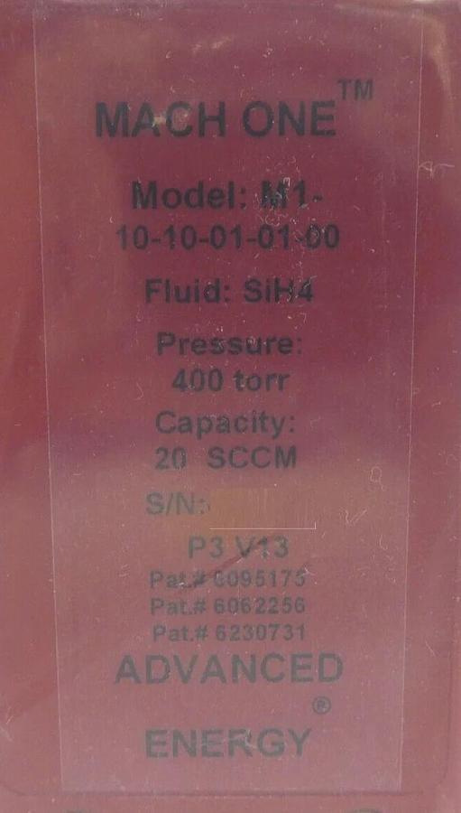 AE Advanced Energy M1-10-10-01-01-00 Mass Flow Controller MFC 20 SCCM SiH4 New