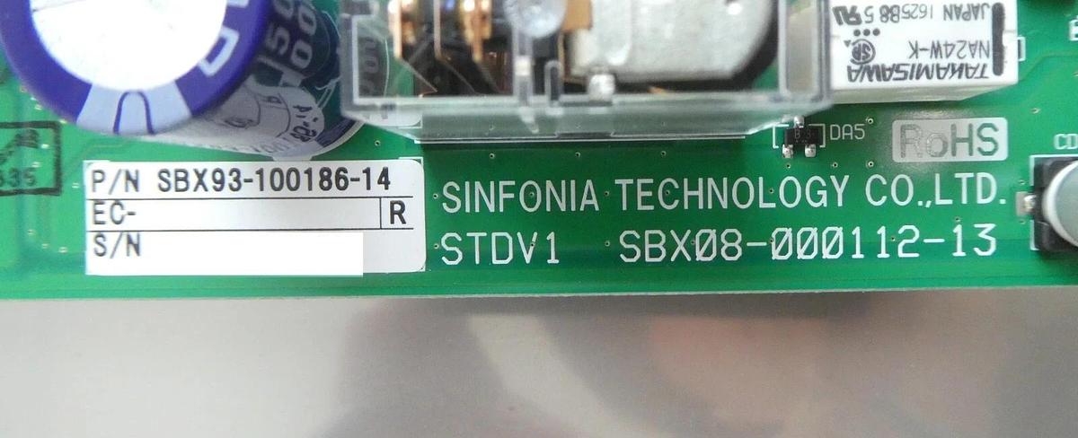 Used Sinfonia Technology SBX93-100211-11 Wafer Load Port PCB AMAT 0190-53694 Working