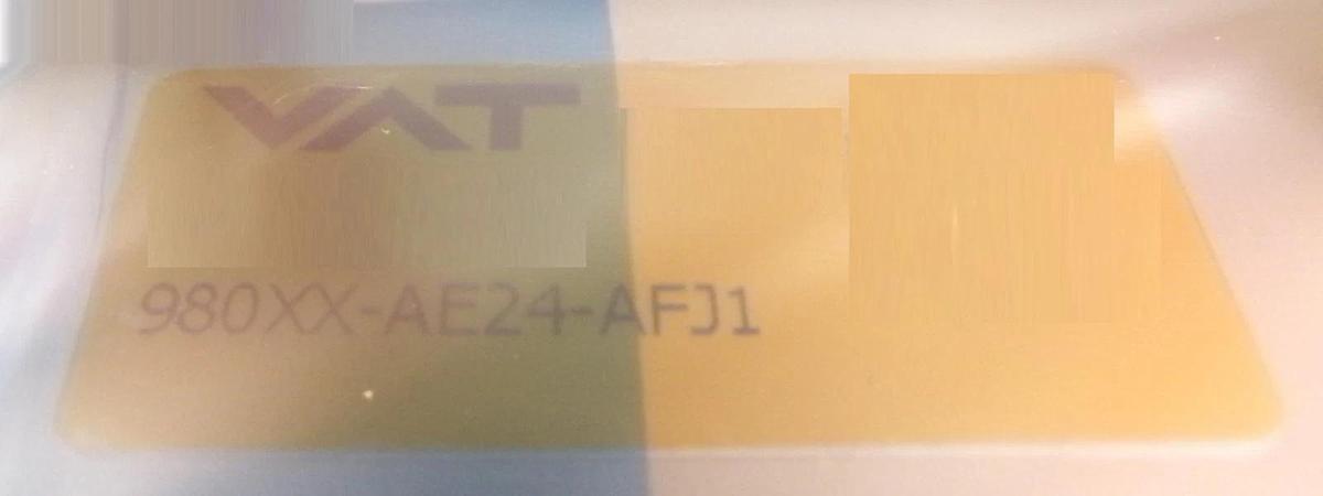 VAT 980XX-AE24-AFJ1 300mm Pneumatic Chamber Slit Valve New Surplus