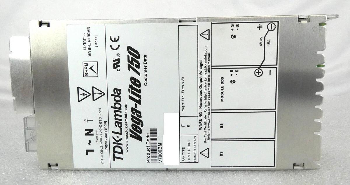 Used TDK-Lambda V7000BM Power Supply Vega-Lite 750 Sciex Working Surplus