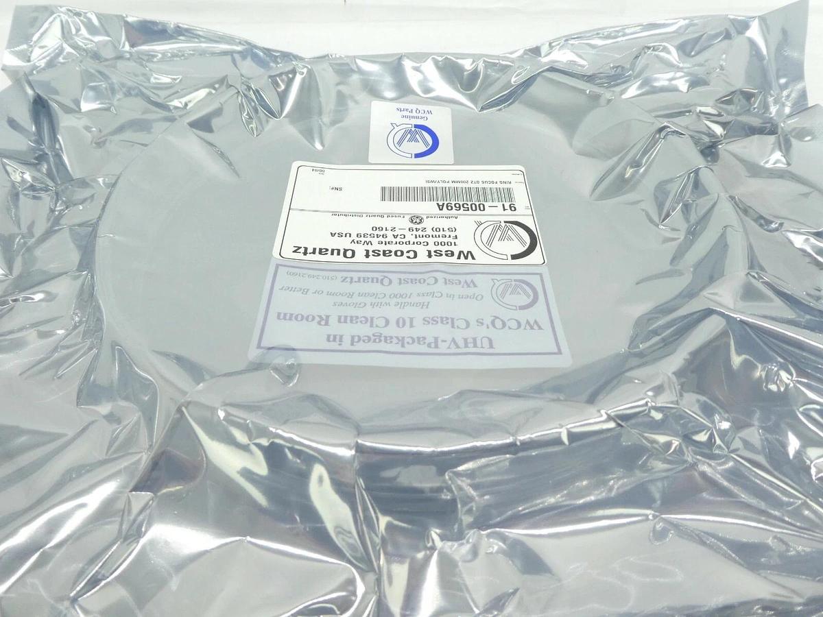 West Coast Quartz 91-00569 200mm Quartz Focus Ring 8" POLY/WSI 91-00569A New