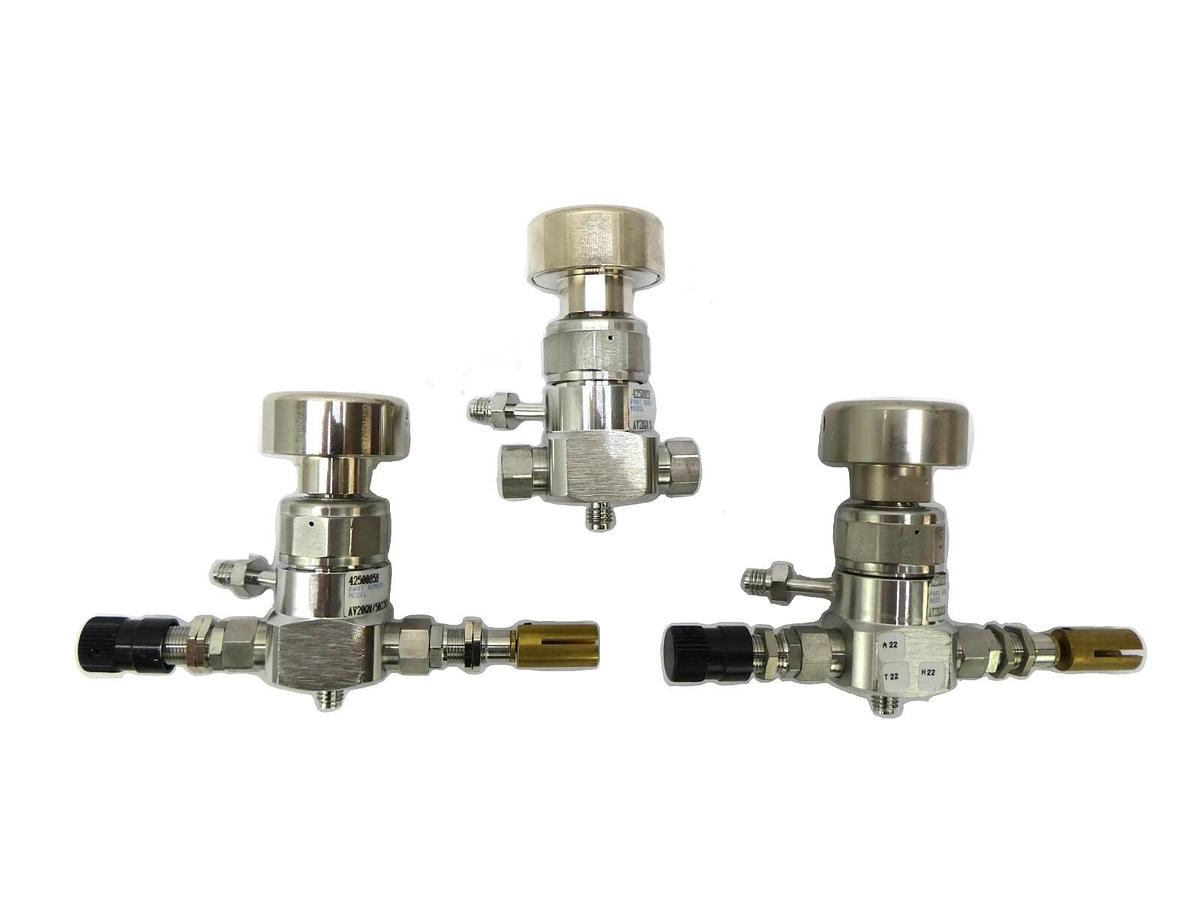Used Veriflo Corporation 42500858 Bellows Valve AV20QW Reseller lot of 3 Working