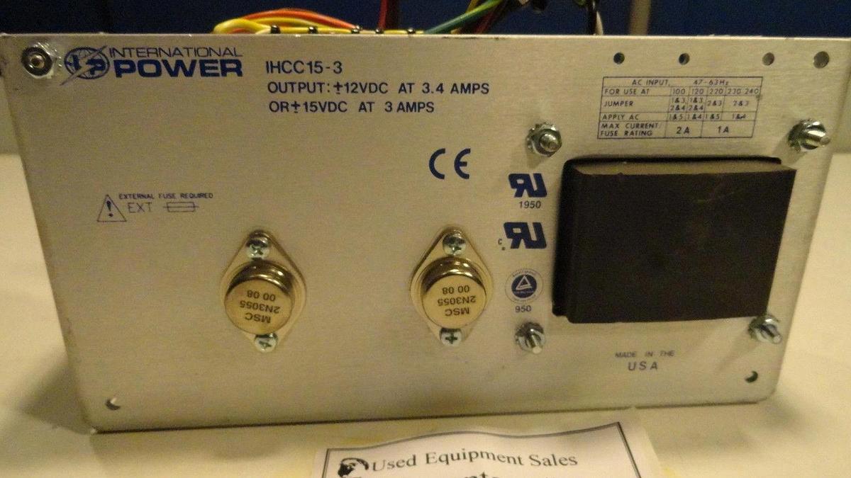 Used International Power OHCC15-3 Power Supply Used Working