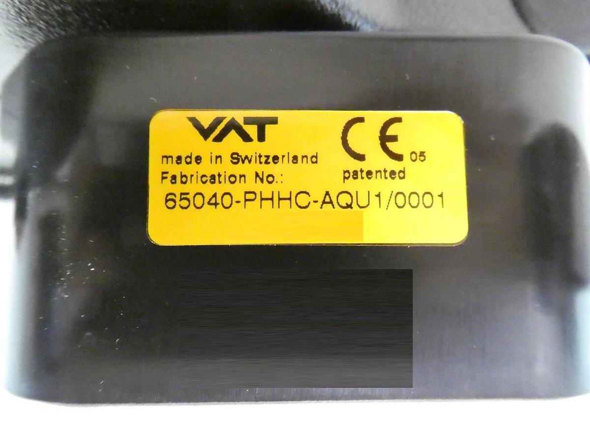 Used VAT 65040-PHHC-AQU1 Pendulum Control and Isolation Vacuum Valve Working Spare