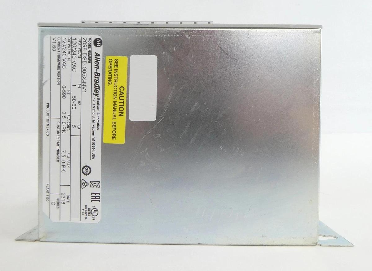 Used Allen Bradley 2098-DSD-005X-NV1 Servo Drive Ultra 3000i Series C Working