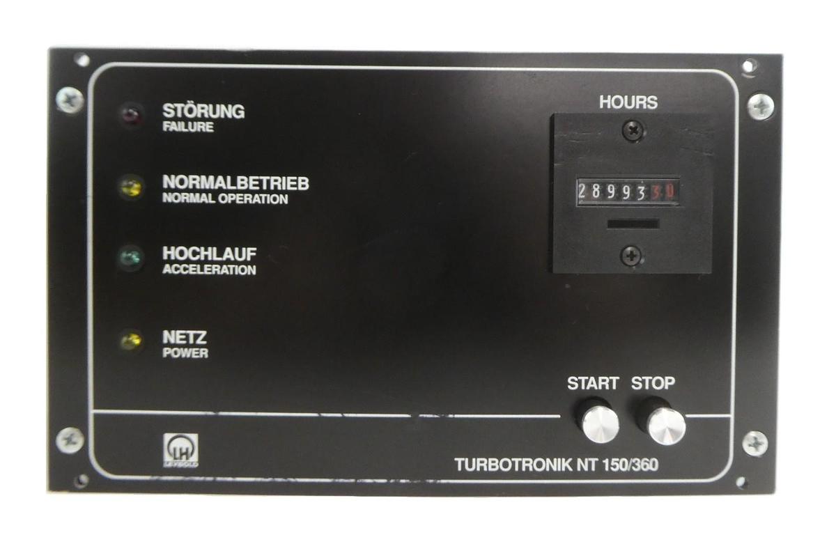 Used TURBOTRONIK NT 150/360 Leybold 85472-5 Turbomolecular Pump Controller Turbo