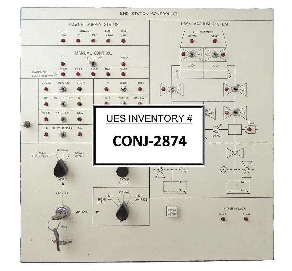 Used Varian VSEA H0581-1 End Station Operator Interface Control Panel 0147001 Working