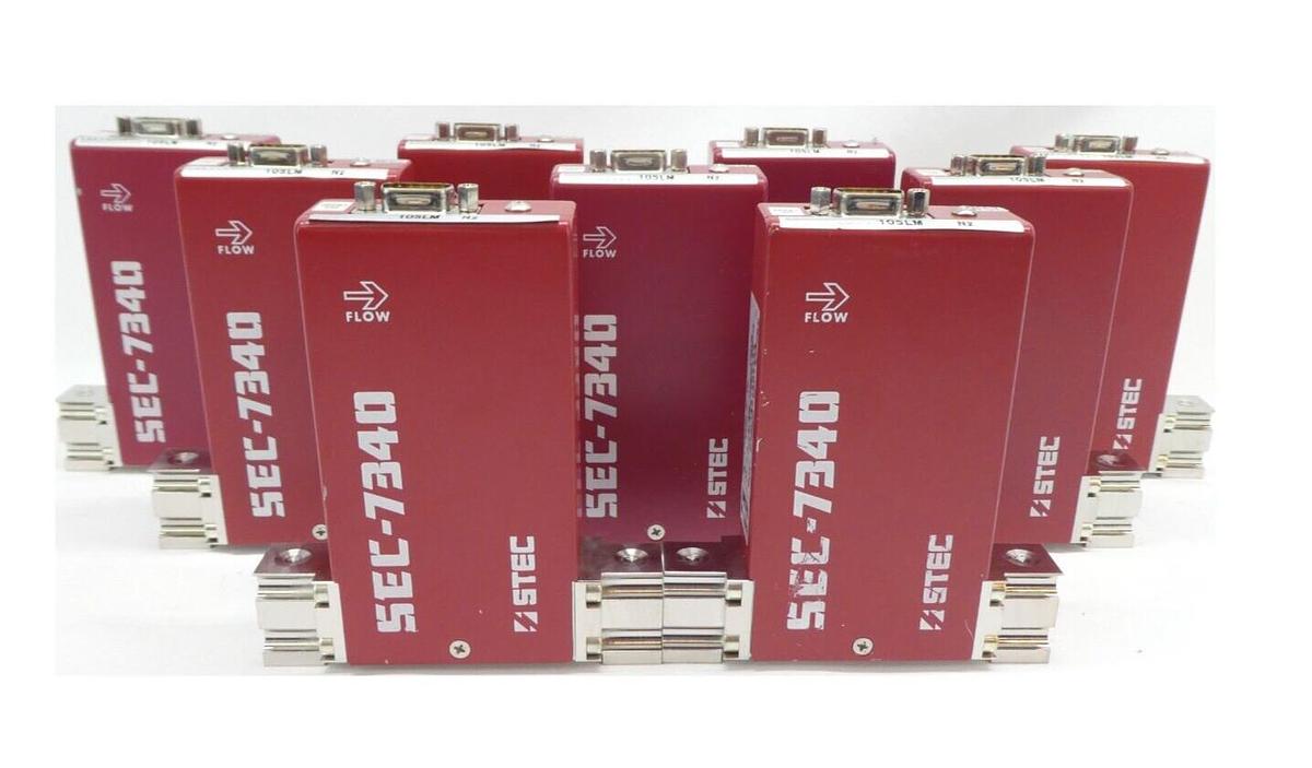 Used STEC SEC-7340M Mass Flow Controller MFC 10 SLM N2 Reseller Lot of 9 Working