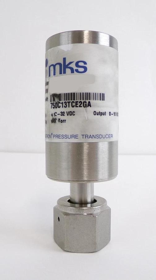 Used MKS Instruments 750C13TCE2GA Baratron Pressure Transducer Lot of 2 Spare Surplus