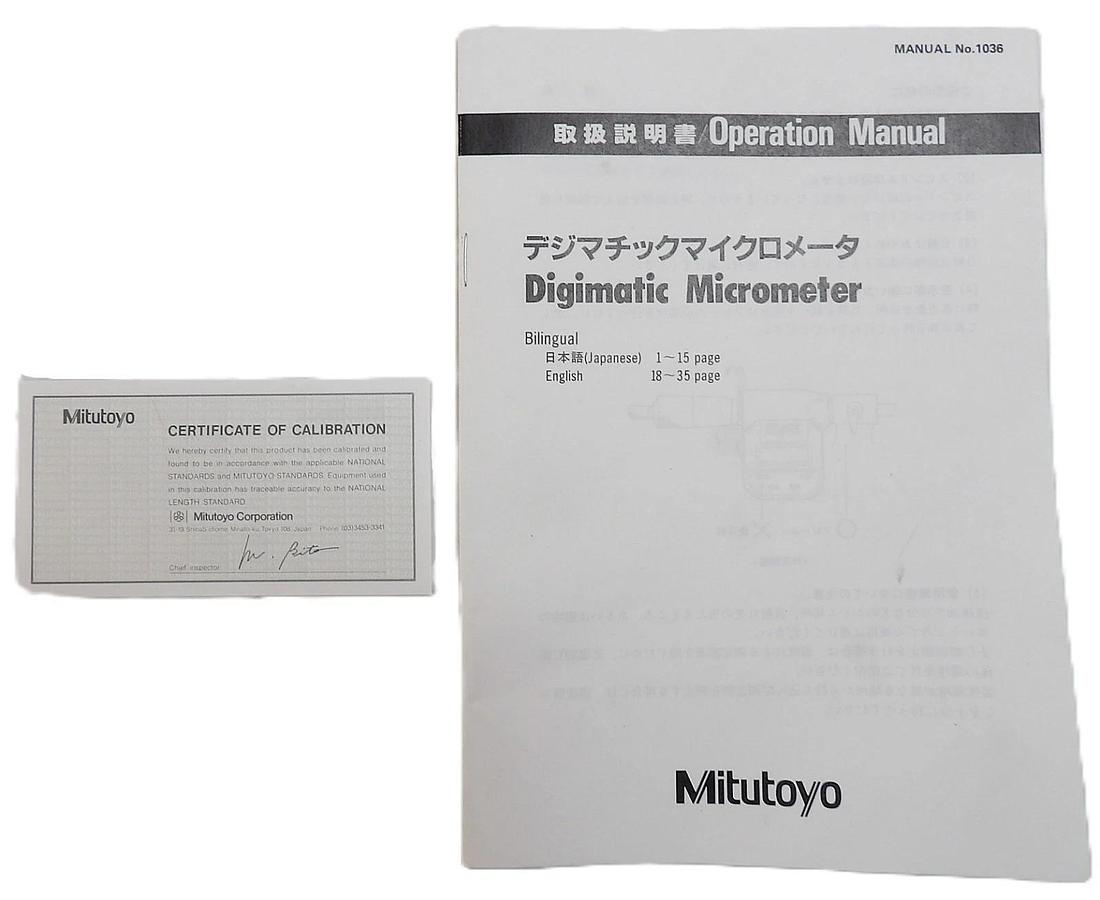 Used Mitutoyo 293-771 Digital Micrometer Range 12-13" Working Surplus