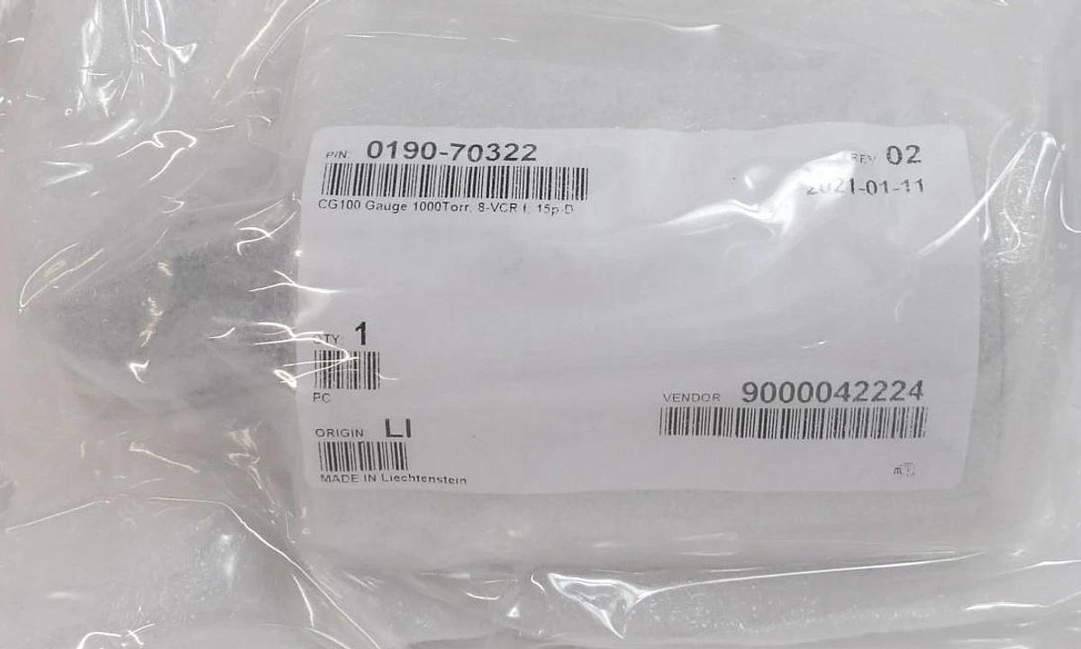 Inficon CG100 Capacitance Gauge AMAT Applied Materials 0190-70322 New