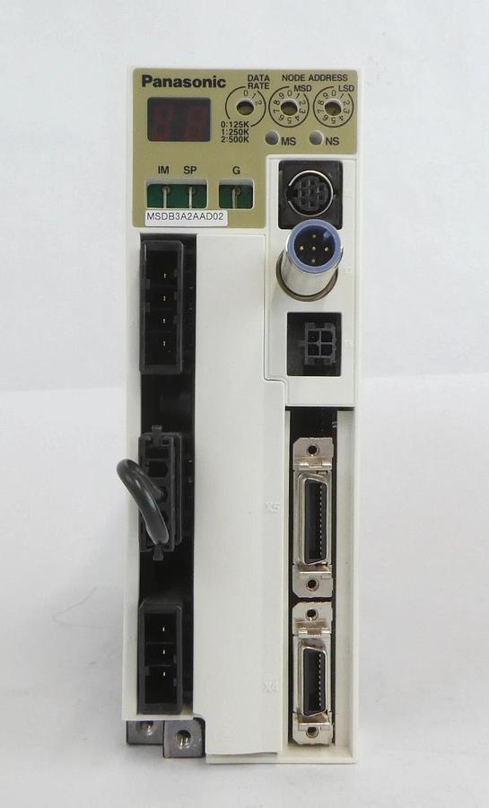 Used Panasonic MQDB012AAD02 AC Servo Driver AMAT 0190-15328 Lot of 3 Working Surplus