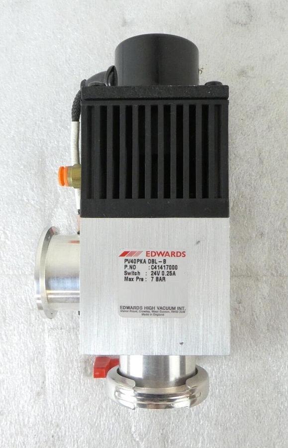 Used Edwards C41417000 Turbo Pump Pneumatic Vacuum Valve PV40PKA Lot of 2 Working