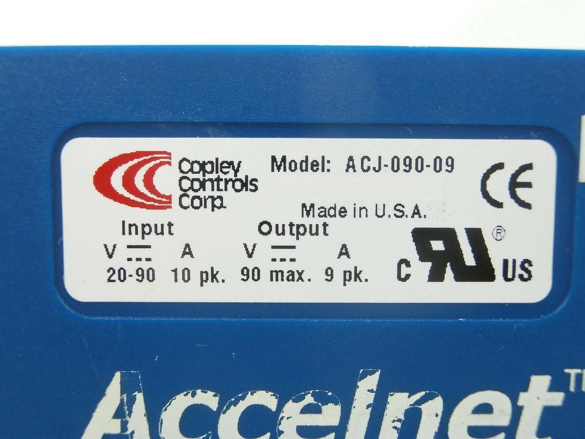 Used Copley Controls ACJ-090-09 Micro Panel Servo Drive Accelnet Used Working