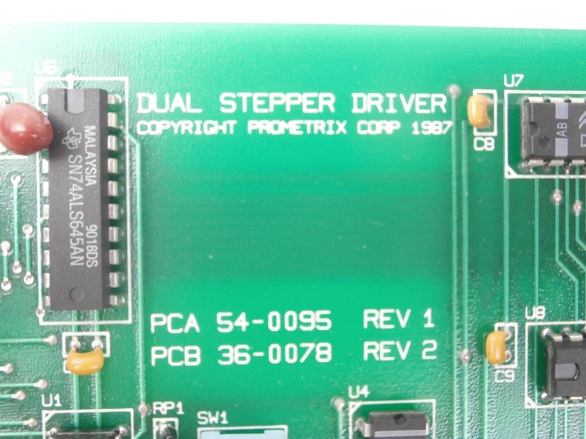 Used Prometrix 54-0095 Dual Stepper Driver PCB Card 36-0078 Rev. 1 Working Surplus