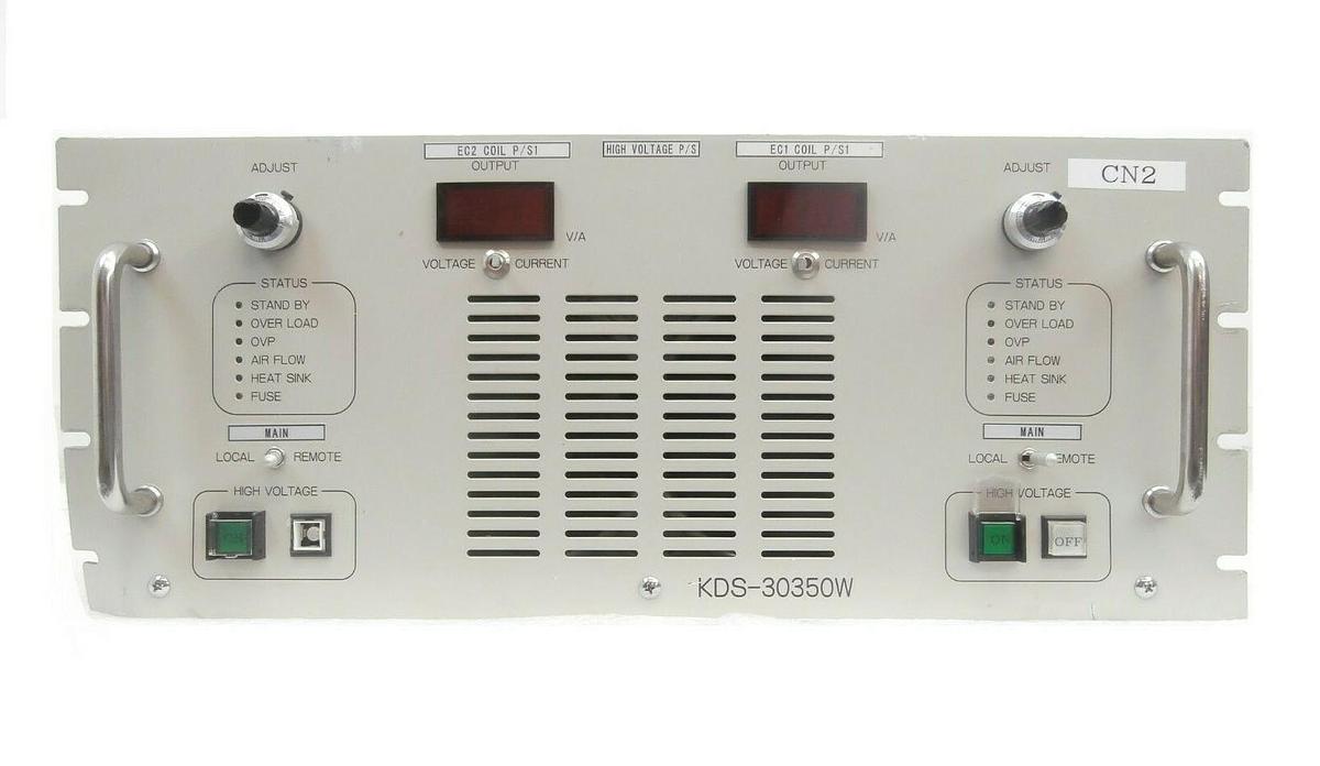 Used Kyoto Denkiki KDS-30350W Dual Output DC Power Supply Bent Panel Untested As-Is
