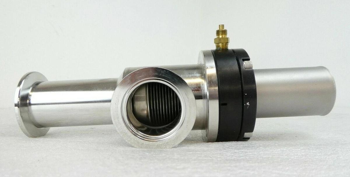 Used Nor-Cal Products 796-008091-001 Pneumatic Angle Valve Lam Research Working Spare