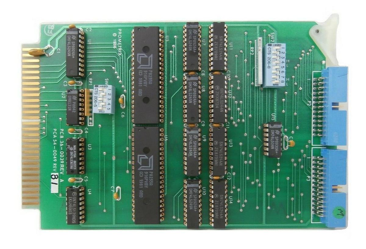 Used Prometrix 54-0049 Parallel I/O PCB Card 36-0039 Rev. B1 KLA-Tencor Working Spare