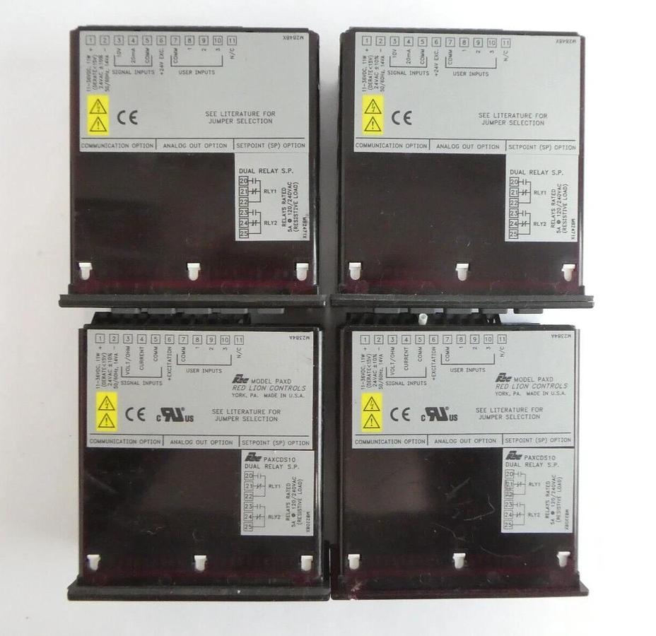 Used Red Lion Controls PAXD Digital Panel Meter Reseller Lot of 8 Working