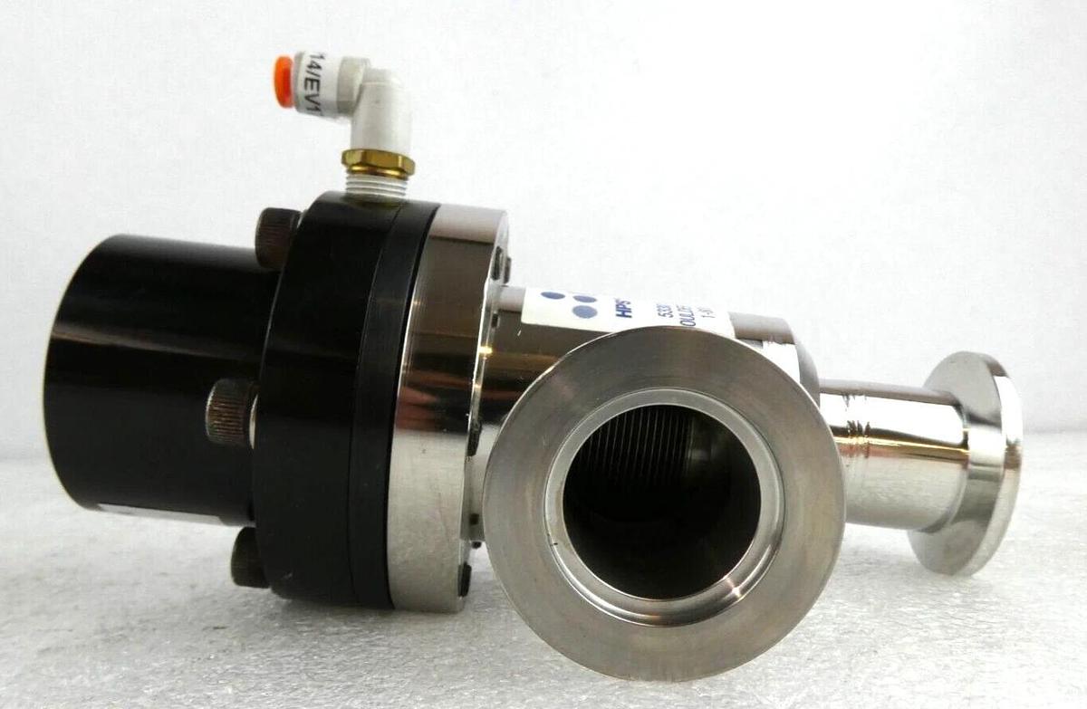 Used MKS Instruments UHV-25-AKK-ENVN Pneumatic Angle Vacuum Valve Lot of 2 Working