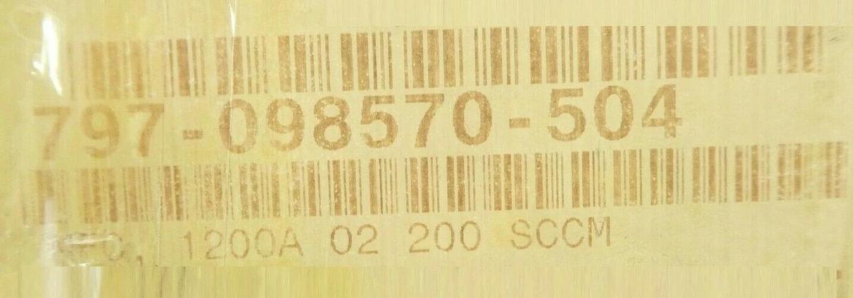 UNIT UFC-1200A Mass Flow Controller MFC 200 SCCM O2 Lam 797-098570-504 New Spare