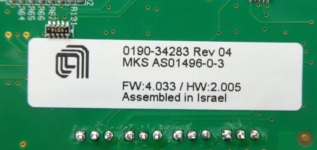 Used MKS Instruments AS01496-0-3 PCB Card CDN496R AMAT 0190-24283 Working