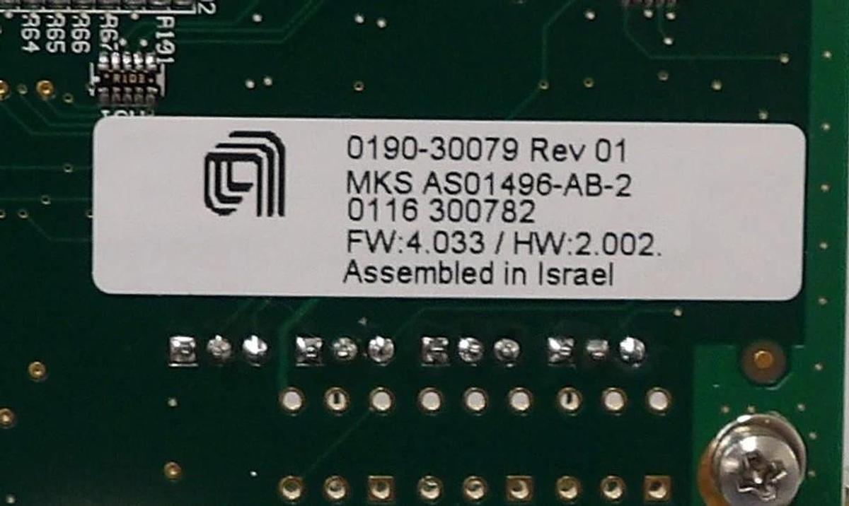 Used MKS Instruments AS01496-AB-2 Controller PCB Card CDN496R Lot of 2 Working