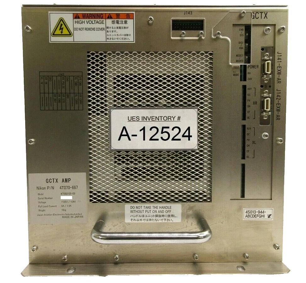 Used JAE Japan Aviation Electronics KT002155-03 GCTX Amp Nikon 4T070-667 Working