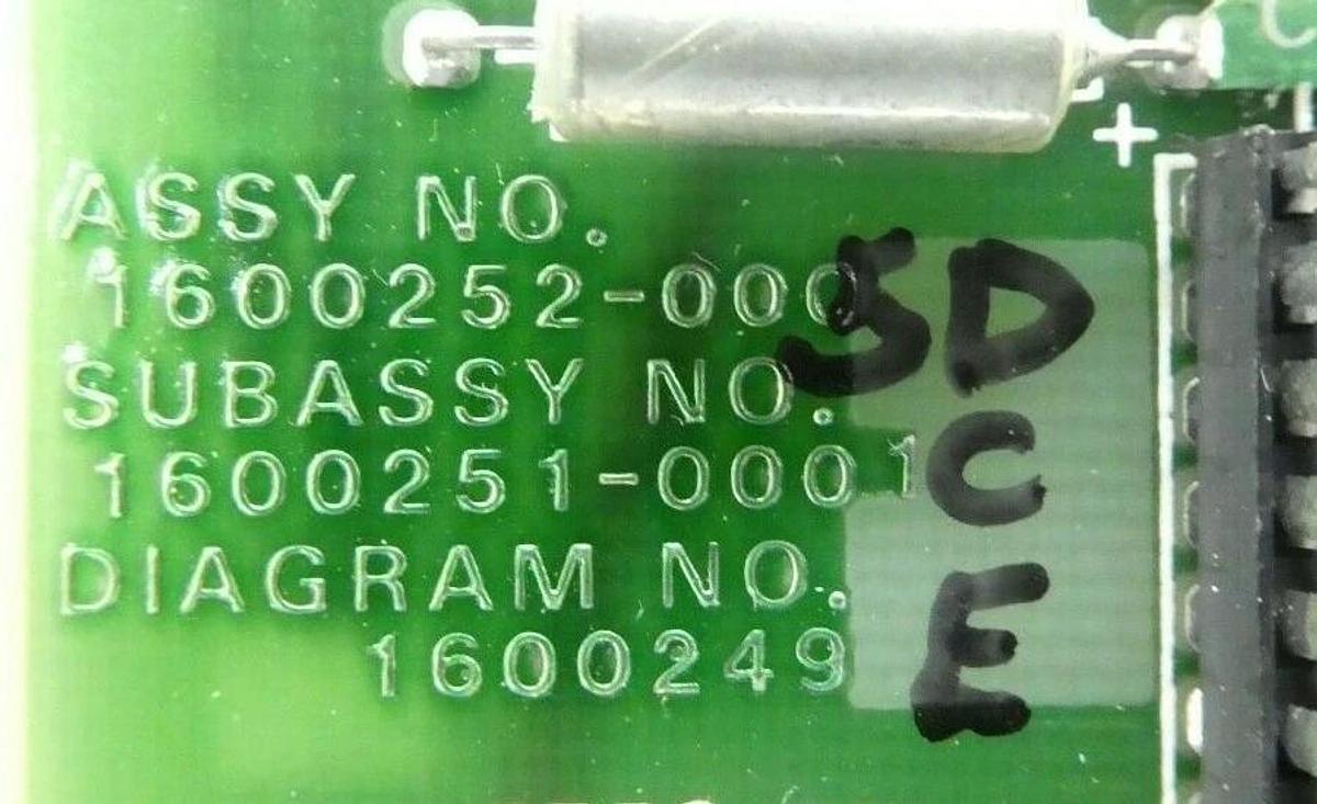 Used Texas Instruments 1600252-000 RAM Module PCB Card TM990/203A-2 Varian H2174001