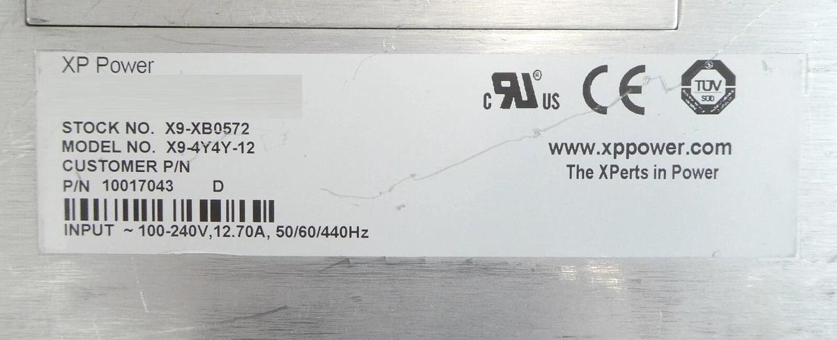 Used XP Power X9-4Y4Y-12 Power Supply fleXPower Spectrometer AMAT 1140-01688 Working