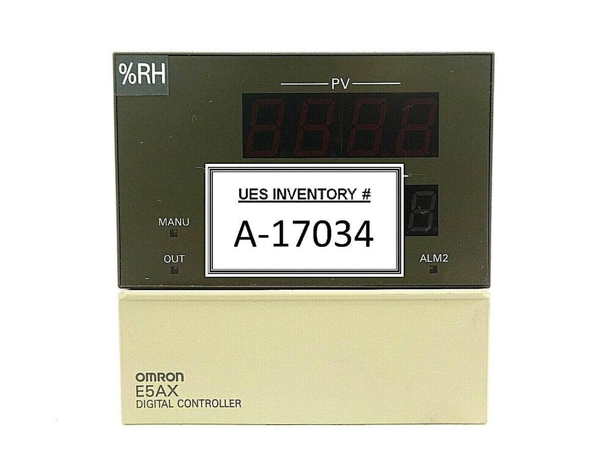 Used Omron E5AX-LA02 Digital Process Temperature Humidity Controller %RH Working