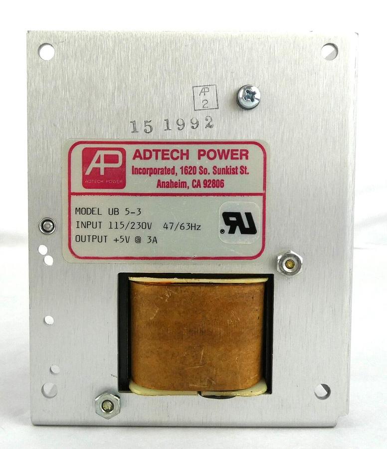 Used Adtech Power UB 5-3 Linear Power Supply Assembly Working Surplus