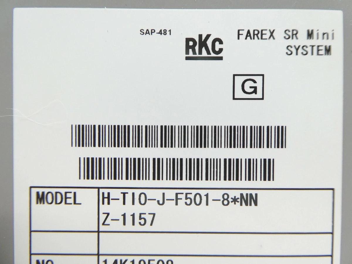 Used RKC FAREX SR Mini System 2L14-000007-V1 H-PCP-J-341-D*AD-NNN H-TIO-J-F501-8*NN