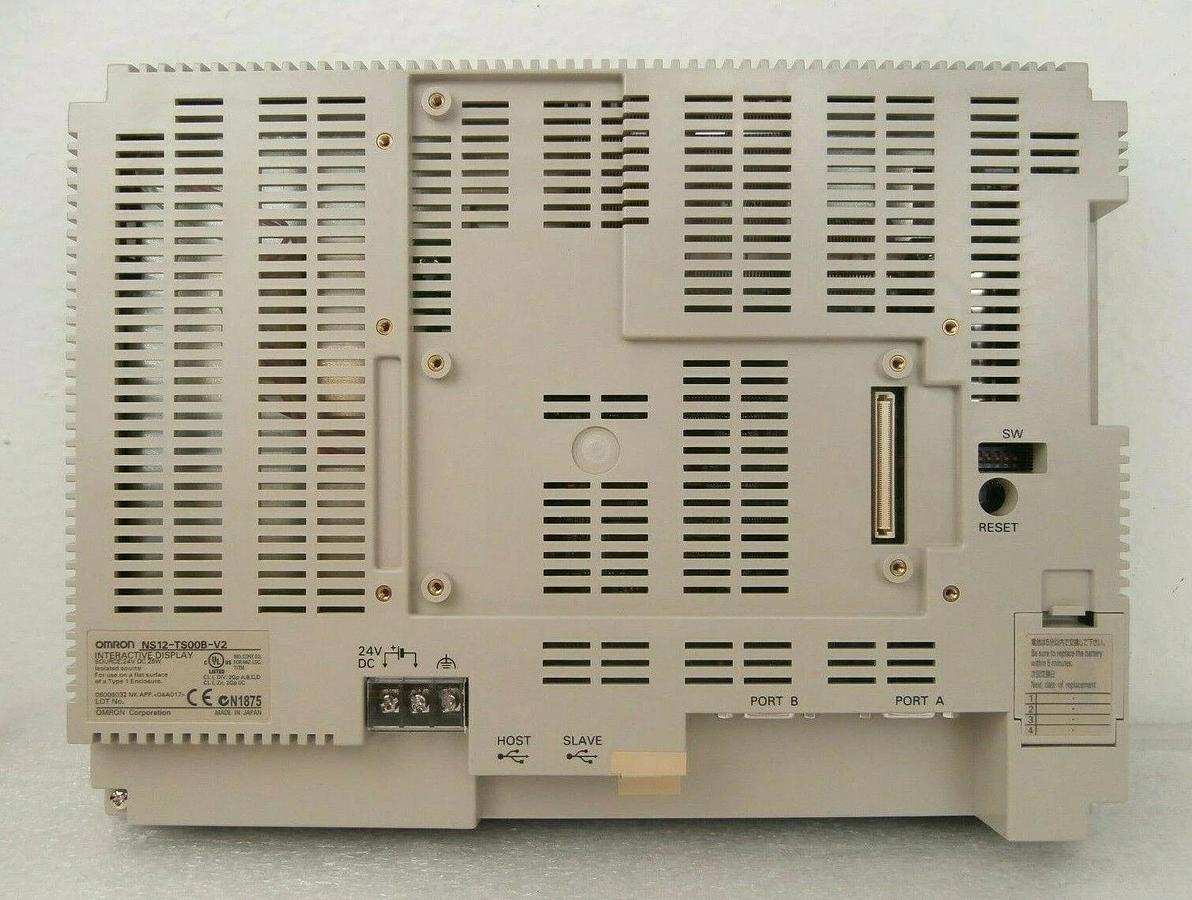 Used Omron NS12-TS00B-V2 12" TFT Interactive Display Touch Screen HMI Working Surplus