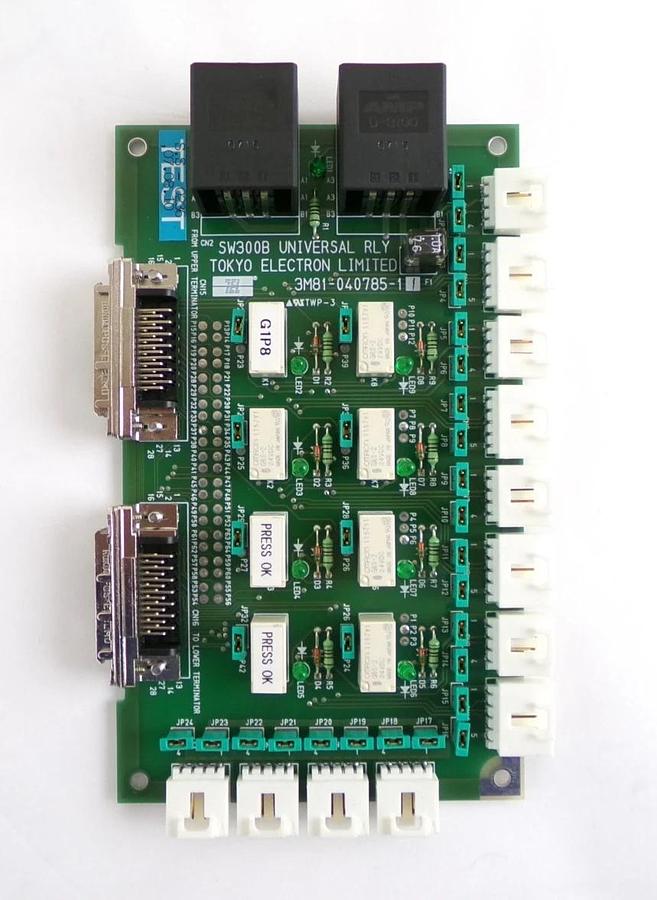Used TEL Tokyo Electron 3M81-040785-11 Universal Relay PCB Reseller Lot of 2 Working