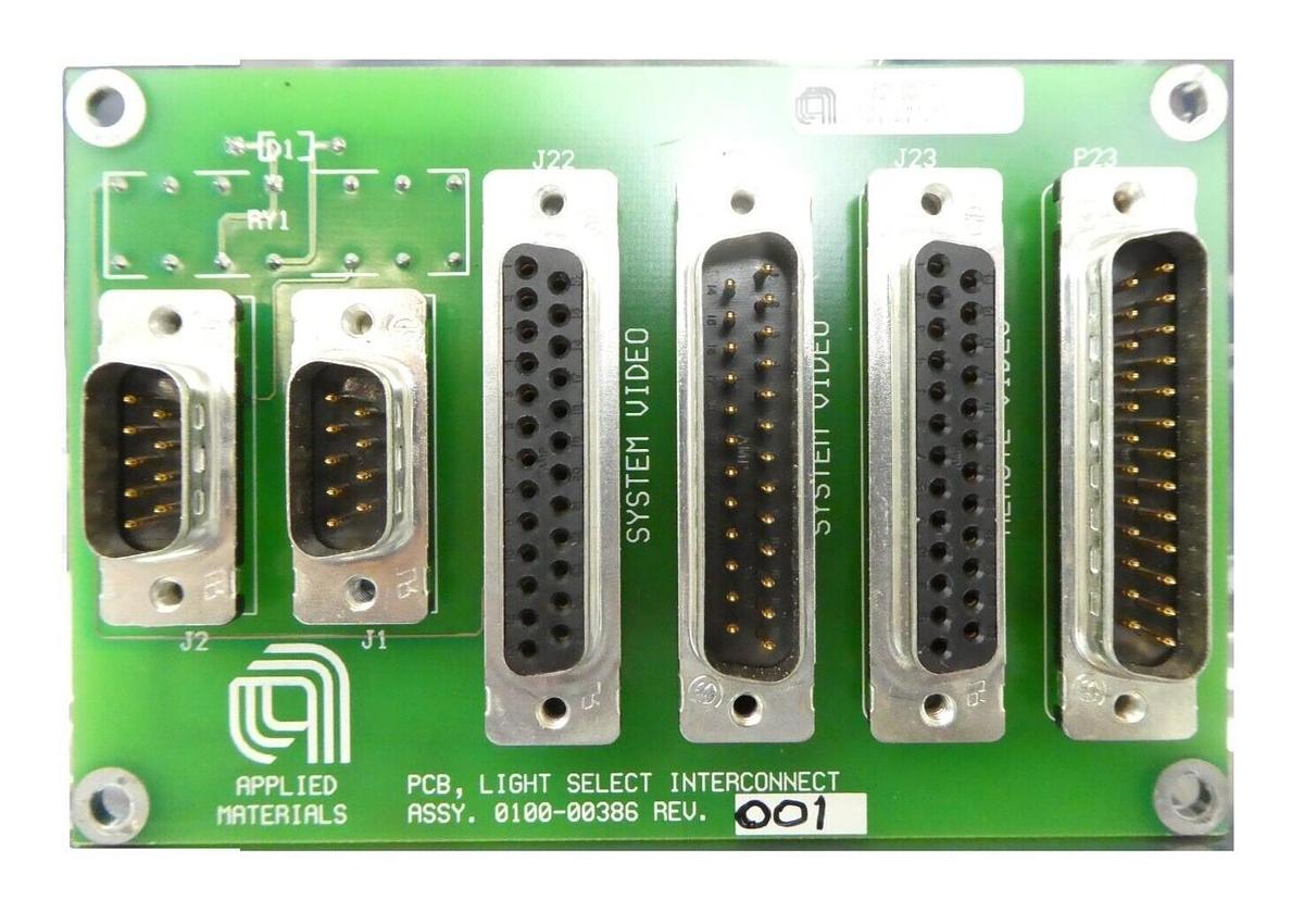 Used AMAT Applied Materials 0100-00386 Light Select Interconnect PCB Working Surplus