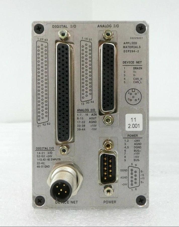 Used AMAT Applied Materials 9090-00273 DeviceNet I/O Block DIP294-2 Working Surplus