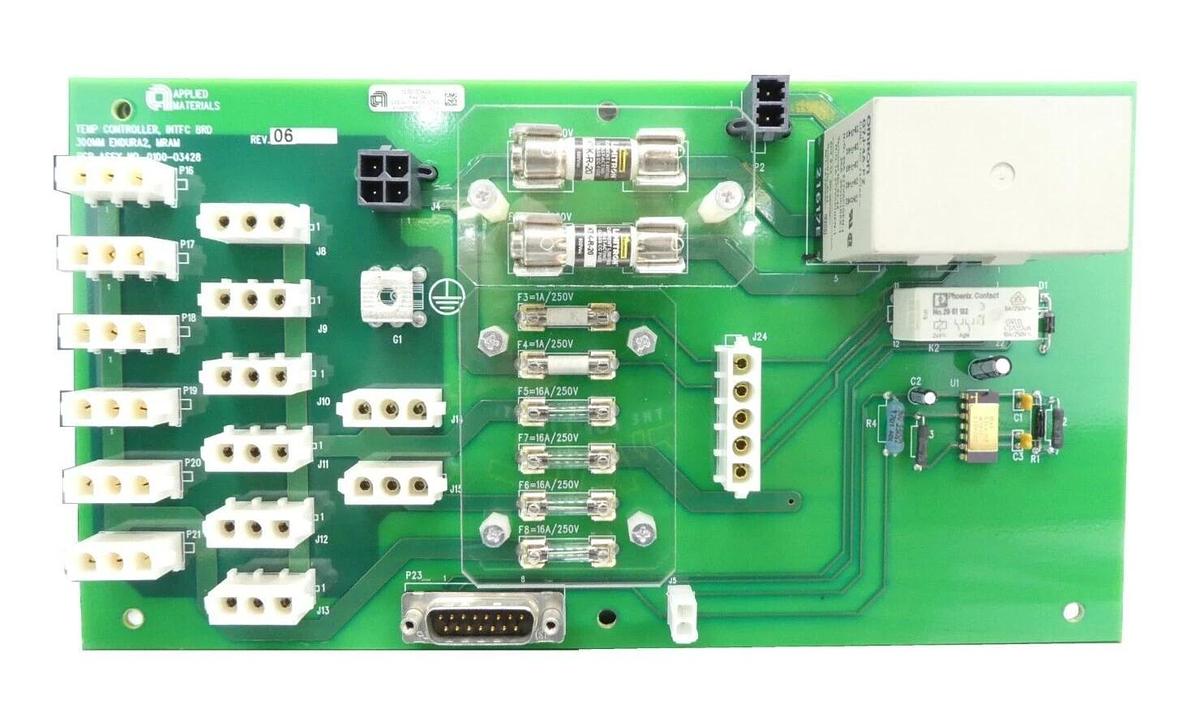 Used AMAT Applied Materials 0100-03428 Temp. Controller Interface PCB Endura2 MRAM