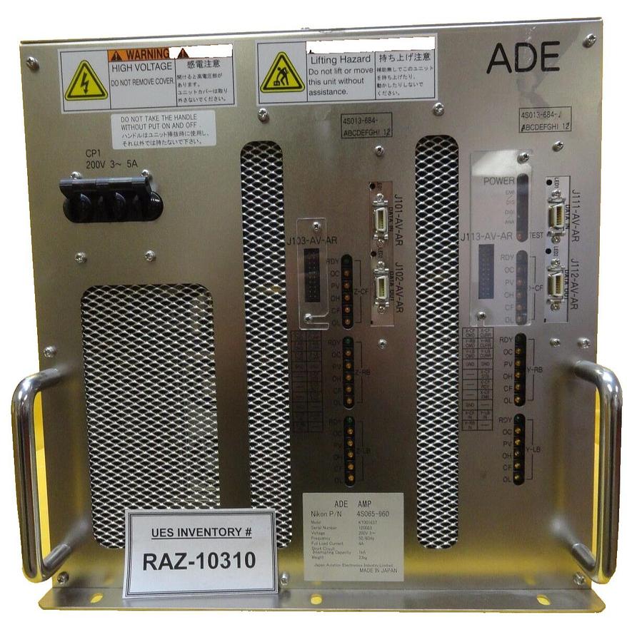 Used JAE Japan Aviation Electronics KT001637 ADE Amp Module Nikon 4S065-960 Working