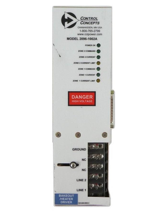 Used Control Concepts 2096-1002A SCR Power Controller AMAT 0190-43080 Working Spare