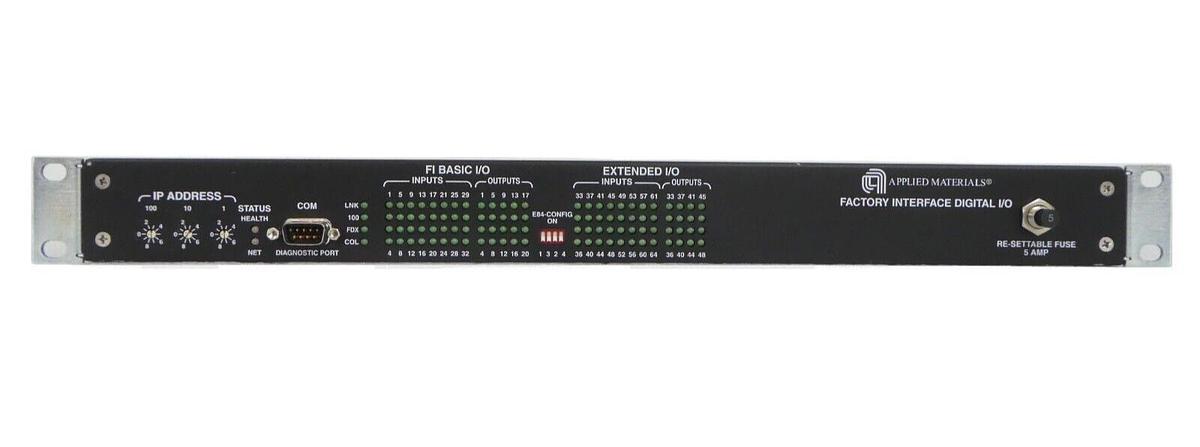 Used MKS Instruments AS01225G-01 Factory Interface Digital I/O Module Working Surplus