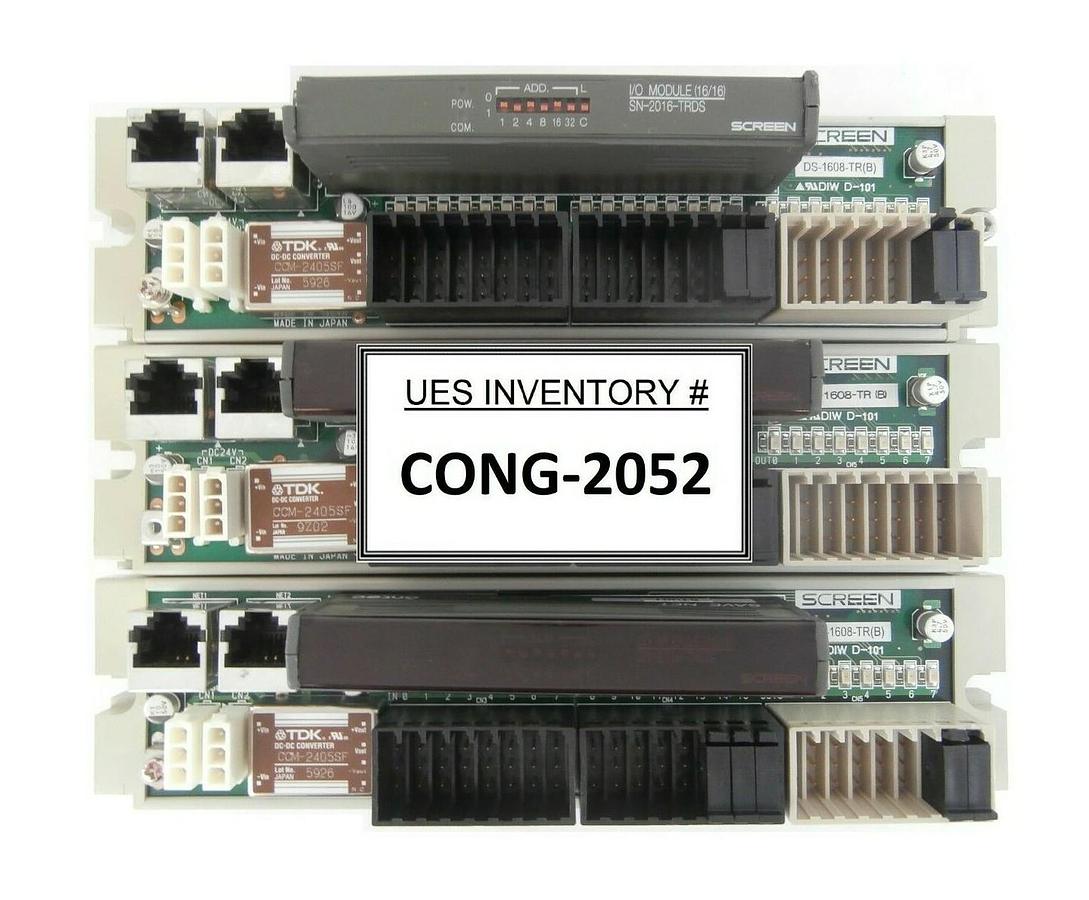 Used DNS Dainippon Screen DS-1608-TR (B) I/O Module PCB SN-2016-TRDS Lot of 3 FC-3000